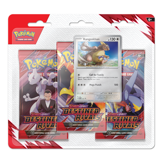 Pokémon TCG: Scarlet & Violet – Destined Rivals 3-Pack Blister – Kangaskhan