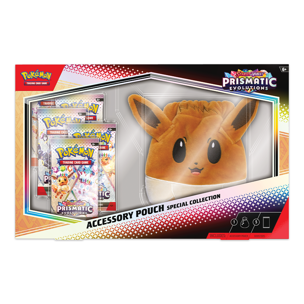 Pokémon TCG: Scarlet & Violet—Prismatic Evolutions Accessory Pouch Special Collection Front