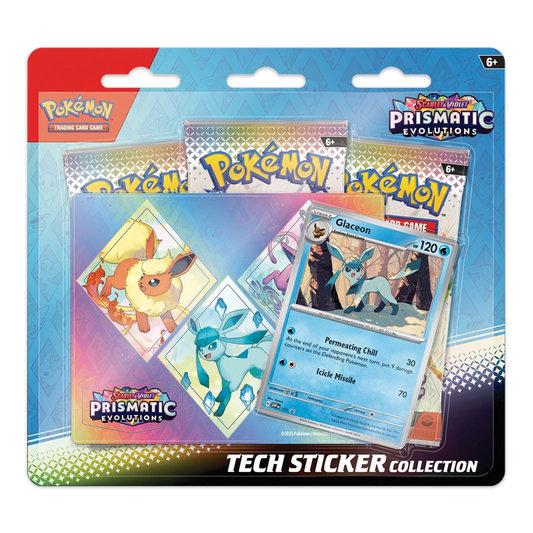 Pokémon TCG: Scarlet & Violet—Prismatic Evolutions Tech Sticker Collection - Glaceon