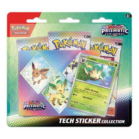 Pokémon TCG: Scarlet & Violet—Prismatic Evolutions Tech Sticker Collection - Leafeon