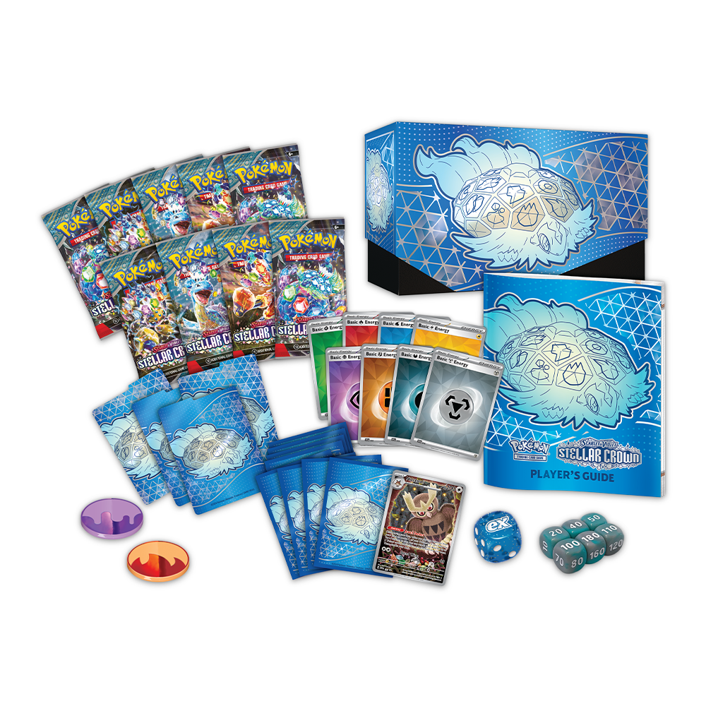 Pokémon TCG: Scarlet & Violet – Stellar Crown Elite Trainer Box Contents