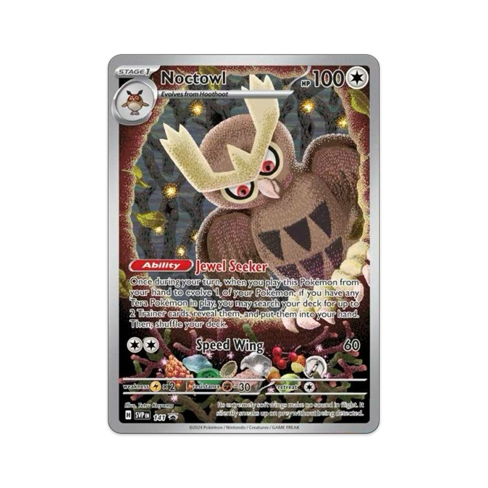 Pokémon TCG: Scarlet & Violet – Stellar Crown Elite Trainer Box Noctowl Promo