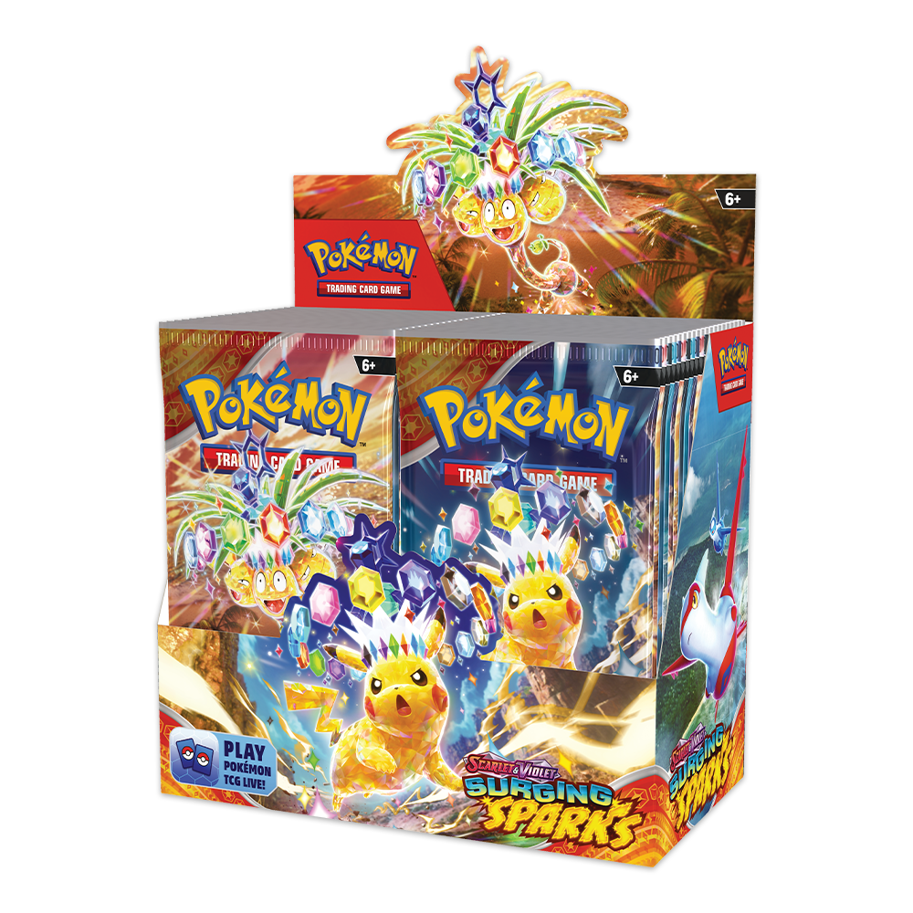 Pokémon TCG: Scarlet & Violet – Surging Sparks Booster Box Display