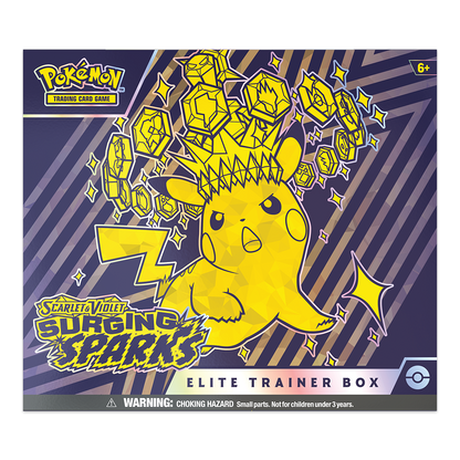 Pokémon TCG: Scarlet & Violet – Surging Sparks Elite Trainer Box Front