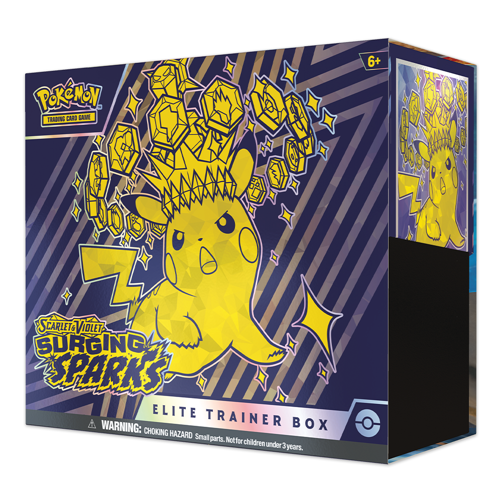 Pokémon TCG: Scarlet & Violet – Surging Sparks Elite Trainer Box Side