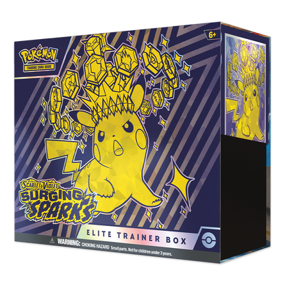 Pokémon TCG: Scarlet & Violet – Surging Sparks Elite Trainer Box Side