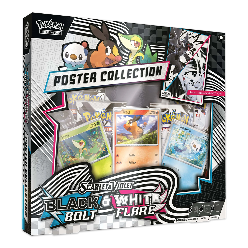 Pokémon TCG: Unova Poster Collection – Black Bolt & White Flare