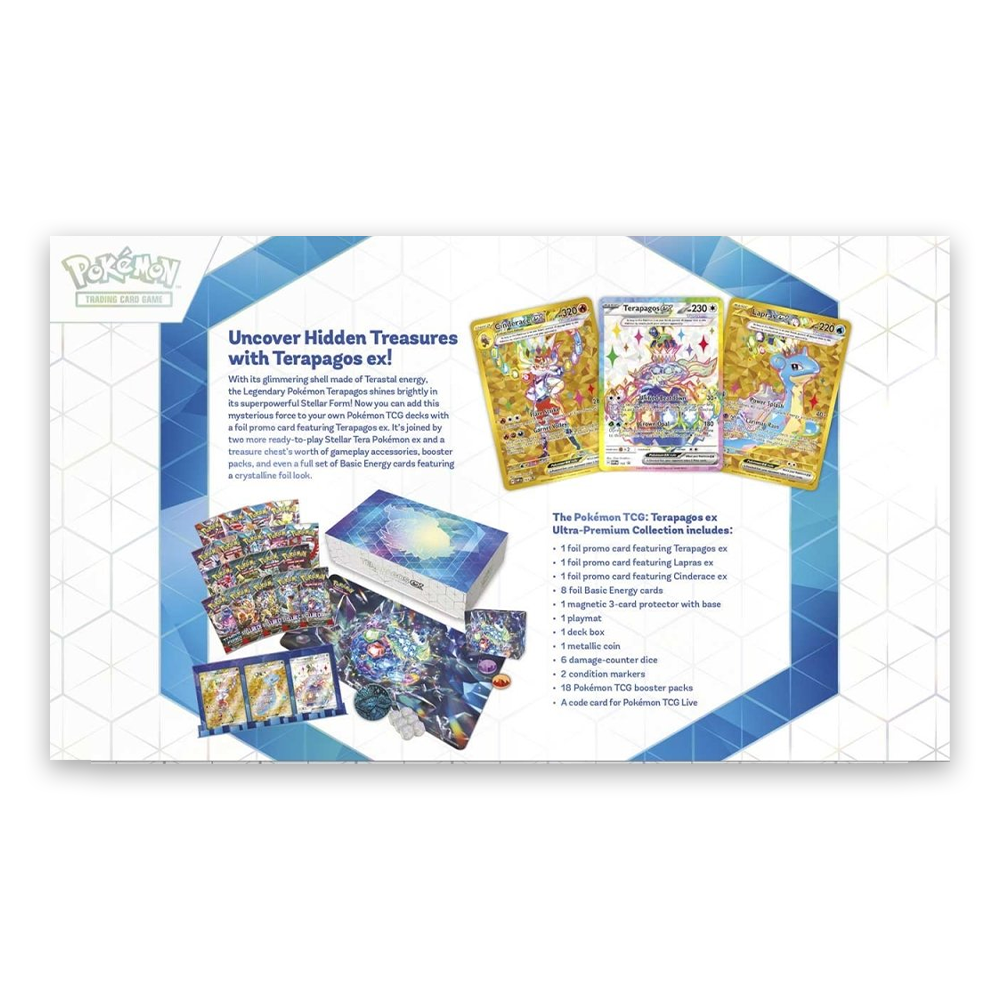 pokemon tcg terapagos ultra premium trading cards Pokémon TCG: Terapagos ex Ultra-Premium Collection – Eclipse Cards