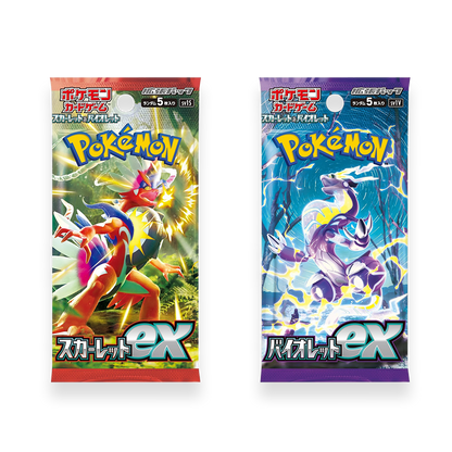 Pokemon Card Packs Japanese Pokemon Card Booster Box - 1 Scarlet Ex & 1 Violet Ex, Factory Sealed Sealed Pokemon TCG Box Pokemon Card Packs Japanese Pokemon Card Booster Box - 1 Scarlet Ex & 1 Violet Ex, Factory Sealed Sealed Pokemon TCG Box
