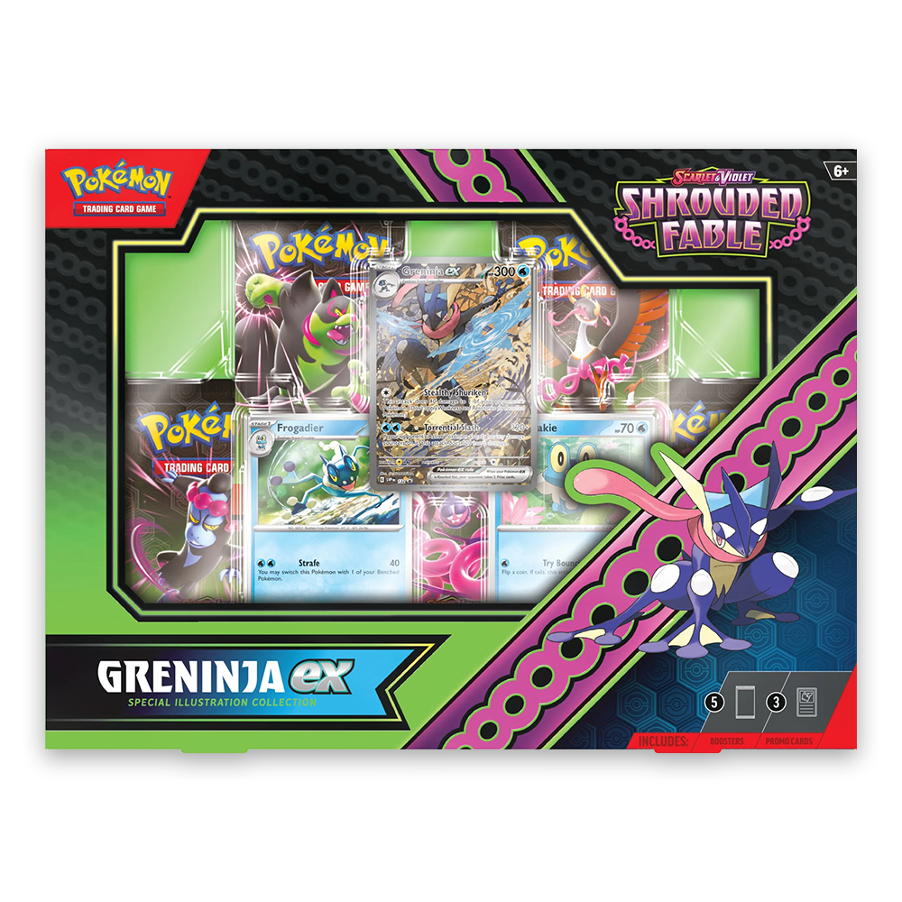 Pokémon TCG: Scarlet & Violet-Shrouded Fable Greninja ex Special Illustration Collection Front