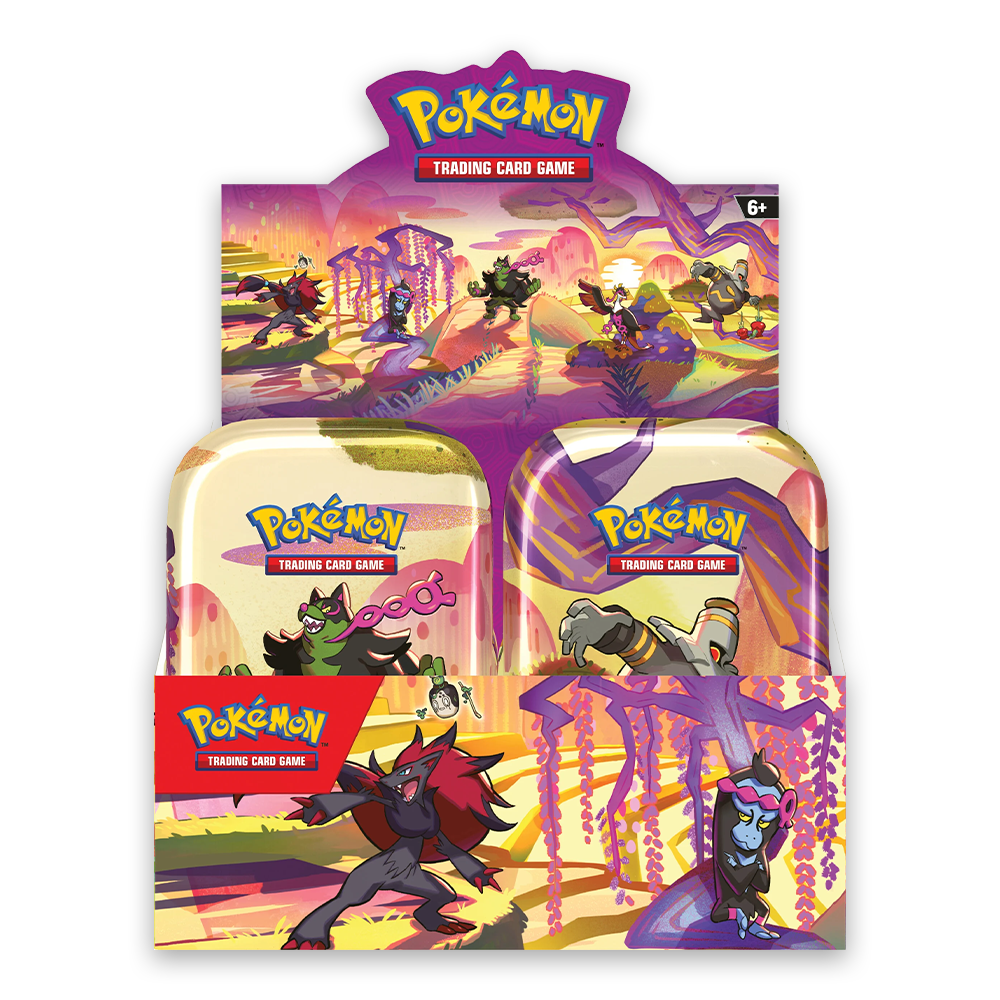 Pokémon TCG: Scarlet & Violet—Shrouded Fable Mini Tin Bundle - Set of 10 - Sealed Display Case