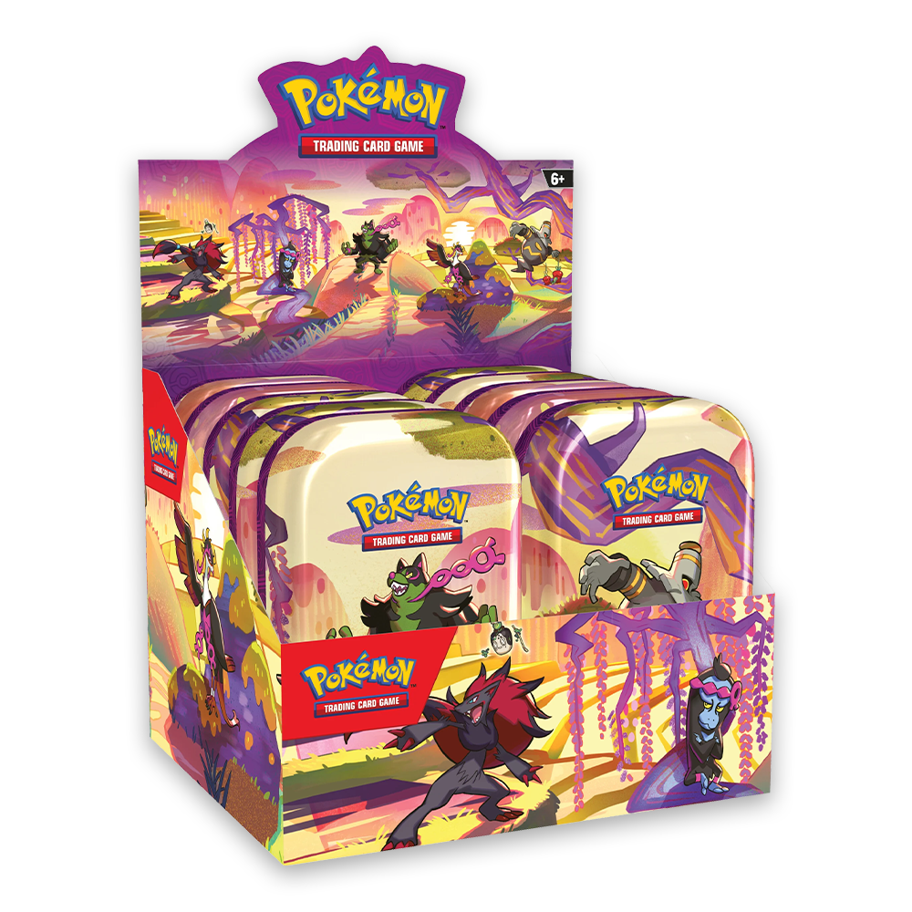 Pokémon TCG: Scarlet & Violet—Shrouded Fable Mini Tin Bundle - Set of 10 - Sealed Display Case