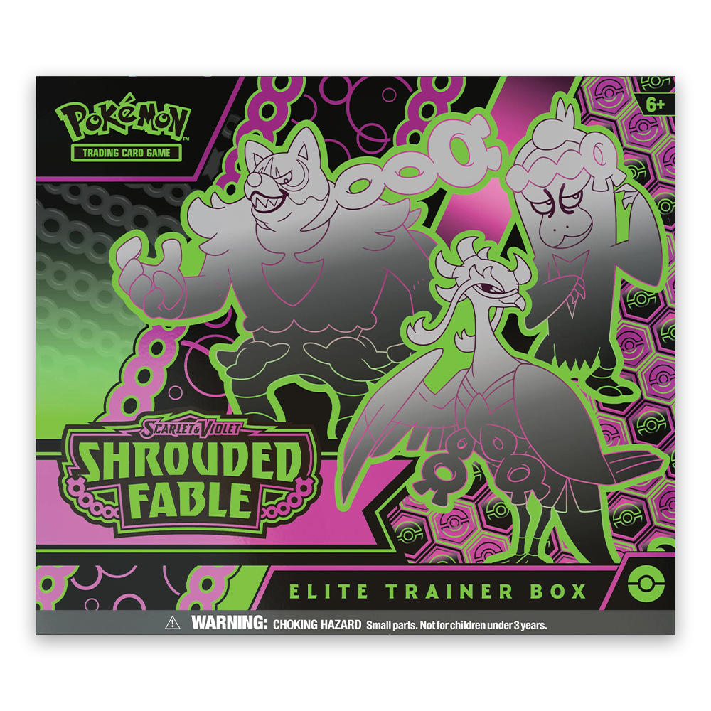 Pokémon TCG: Scarlet & Violet — Shrouded Fable Elite Trainer Box FRont