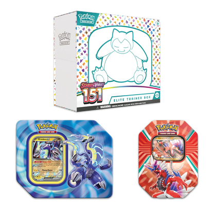 Pokémon TCG: Scarlet & Violet—151 Elite Trainer Box and Paldea Legends Tins Bundle
