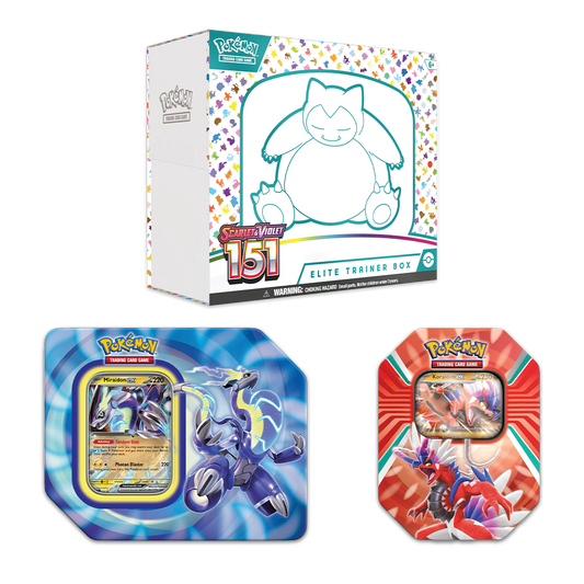 Pokémon TCG: Scarlet & Violet—151 Elite Trainer Box and Paldea Legends Tins Bundle