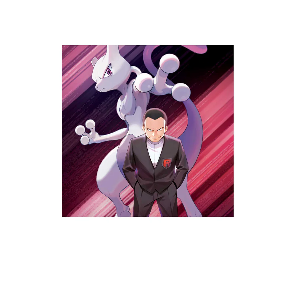 Pokémon TCG: Team Rocket's Mewtwo ex Box Photo Sticker