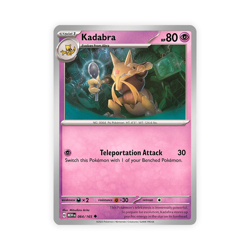 Pokémon TCG: Scarlet & Violet—151 Collection—Alakazam ex - Kadabra Promo