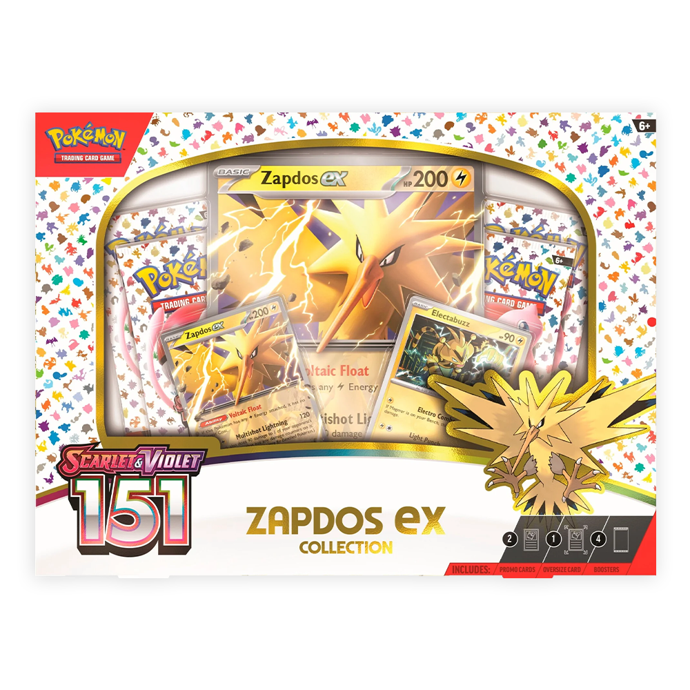 Pokémon TCG: Scarlet & Violet—151 Collection—Zapdos ex! Front