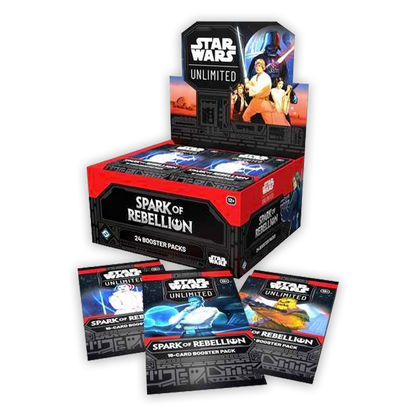 Star Wars: Unlimited – Spark of Rebellion Booster Box Display and Packs