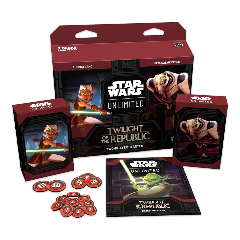 Star Wars: Unlimited – Twilight of the Republic Two-Player Starter Deck - Ahsoka Tano & General Grievous Components