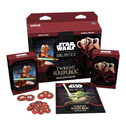 Star Wars: Unlimited – Twilight of the Republic Two-Player Starter Deck - Ahsoka Tano & General Grievous Components