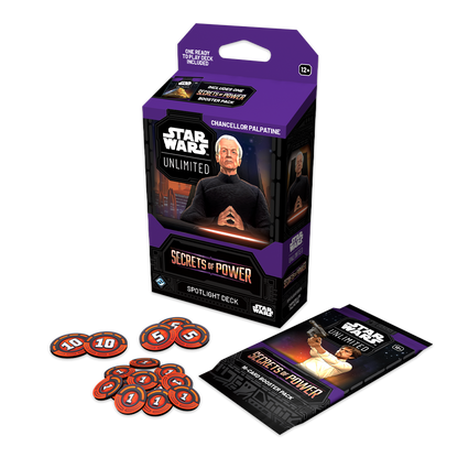 Star Wars: Unlimited – Secrets of Power Spotlight Deck – Chancellor Palpatine Components