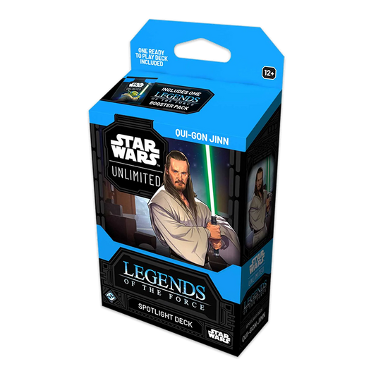 Star Wars: Unlimited Spotlight Deck - QuiGonJinn - Legends of the Force Display