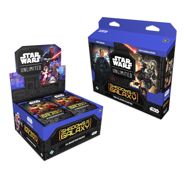 Star Wars: Unlimited Shadows of the Galaxy Booster Box and Starter Bun – Eclipse Cards