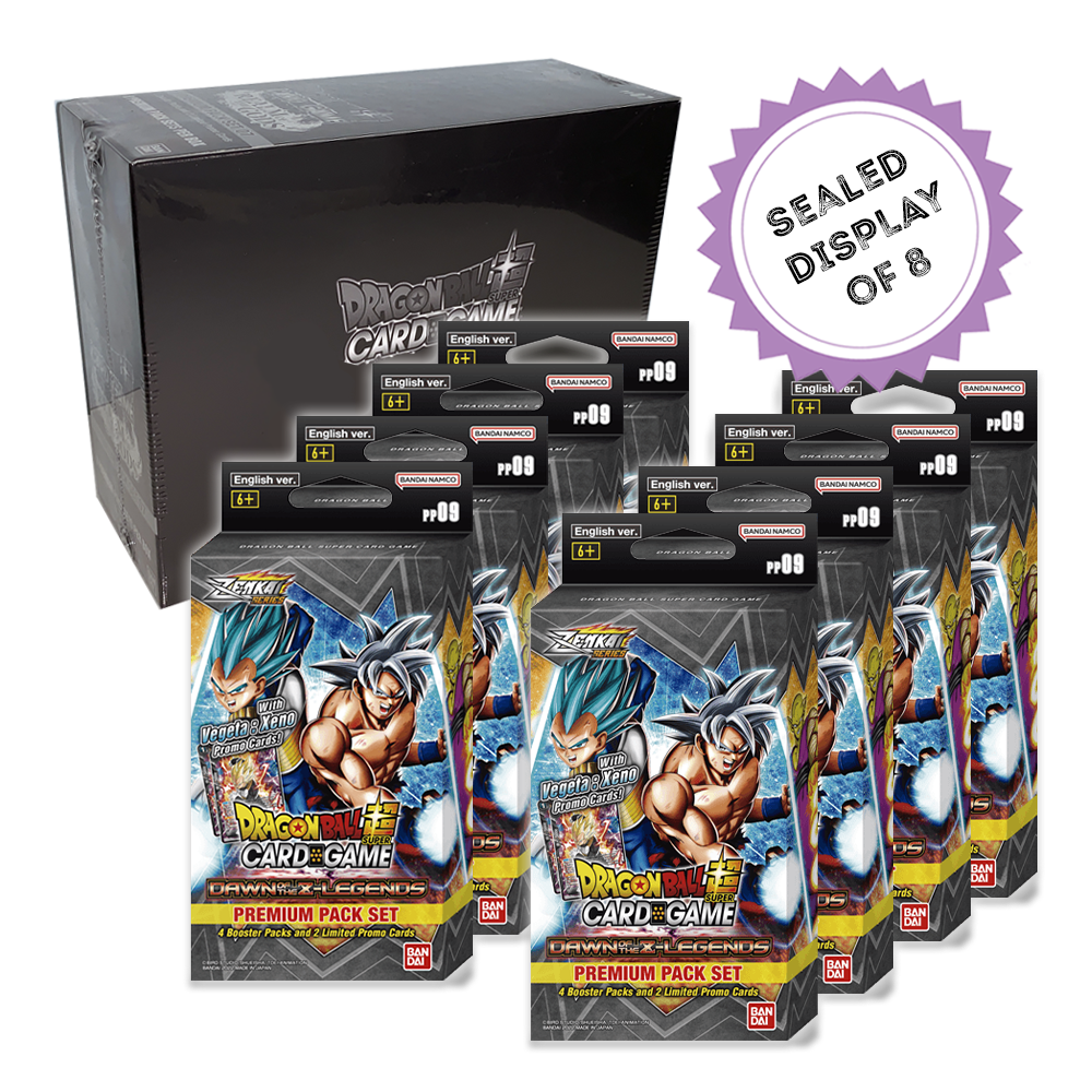 Dragon Ball Super CG Dawn of the Z-Legends Premium Pack [PP09] Display Case of 8