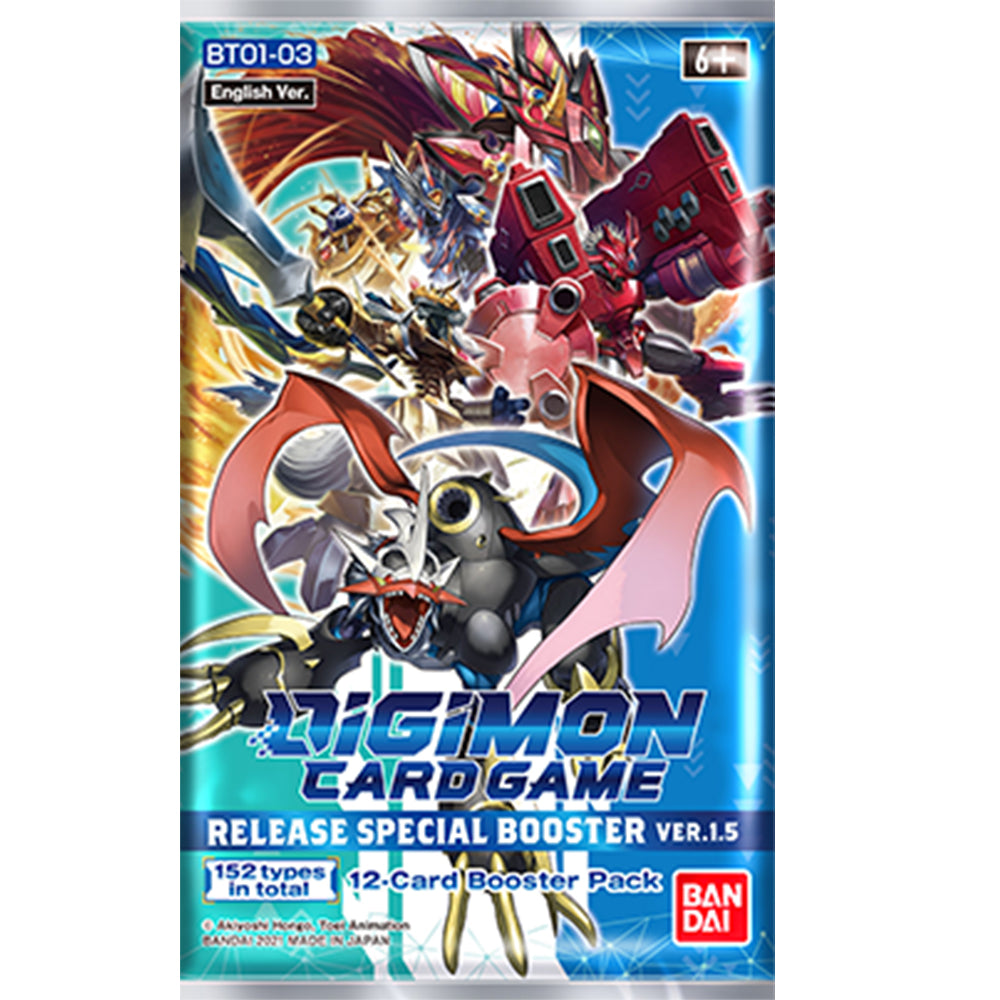 Digimon Card Game: Release Special Ver.1.5 Booster Box (BT01-03) Eclipse Cards Digimon Card Game: Release Special Ver.1.5 Booster Box (BT01-03) Eclipse Cards