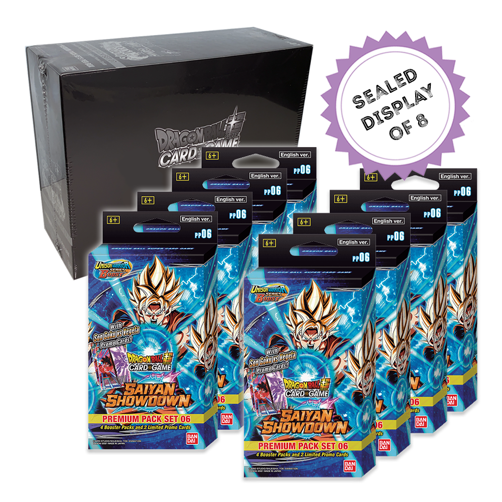 dragon ball saiyan showdown booster box DragonBall Super Card Game - Unison Warrior Series Set 6 The cards are standard size and are suitable for both playing and collecting Dragon Ball Super CG Saiyan