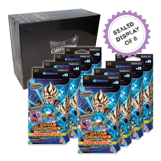 Dragon Ball Super CG Saiyan Showdown Premium Pack [PP06] Display Case of 8