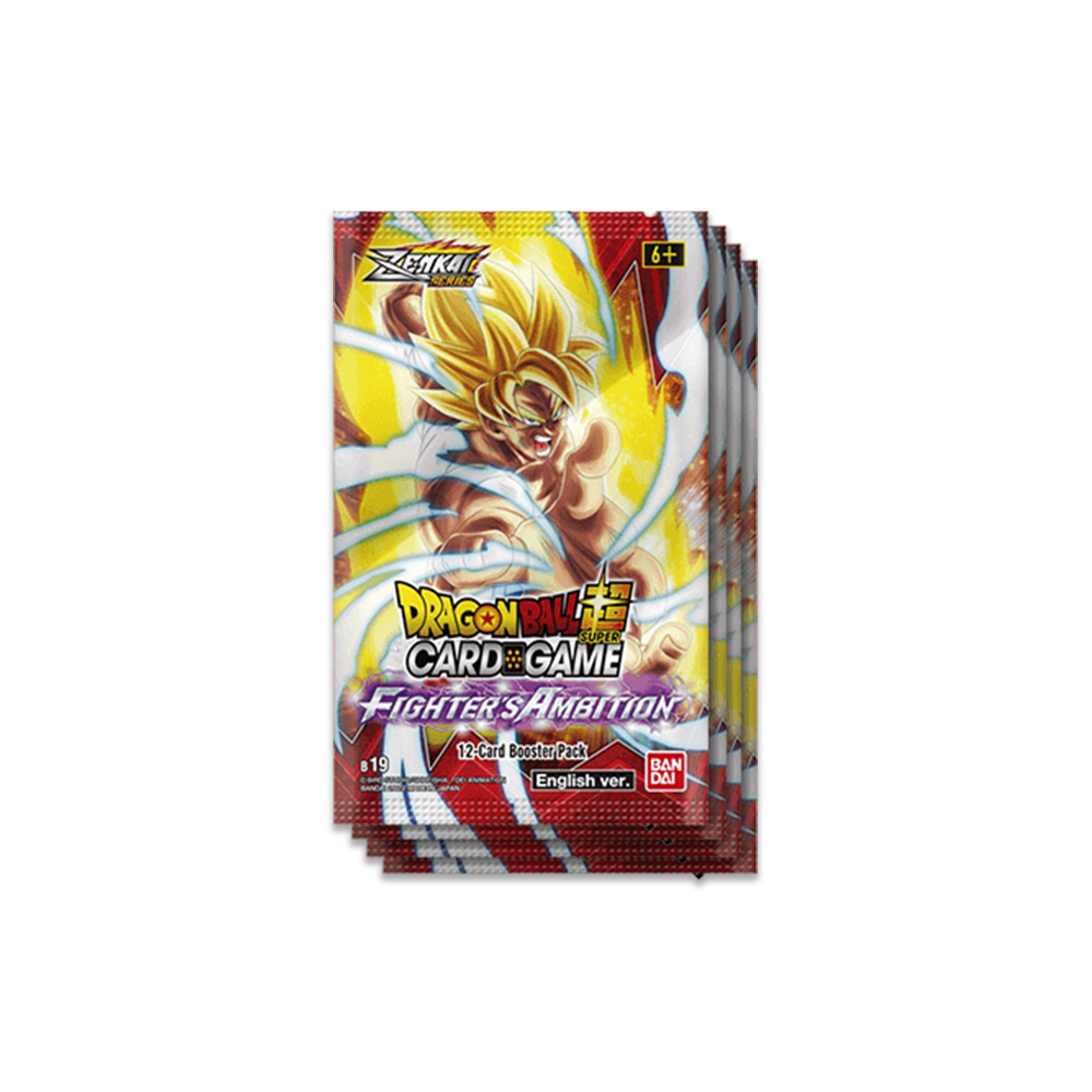 dragon ball super fighter's ambition booster box Pack Card Cavern Trading Cards, LLC Each box contains a BONUS SUPER RARE or SPECIAL RARE Card! Dragon Ball Super Fighter's Ambition