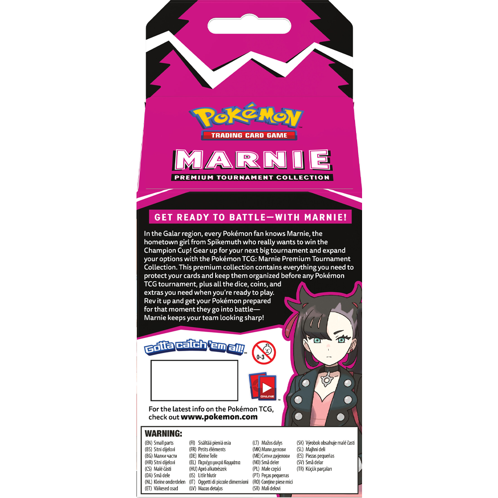 Pokémon TCG: Marnie Premium Tournament Collection Back