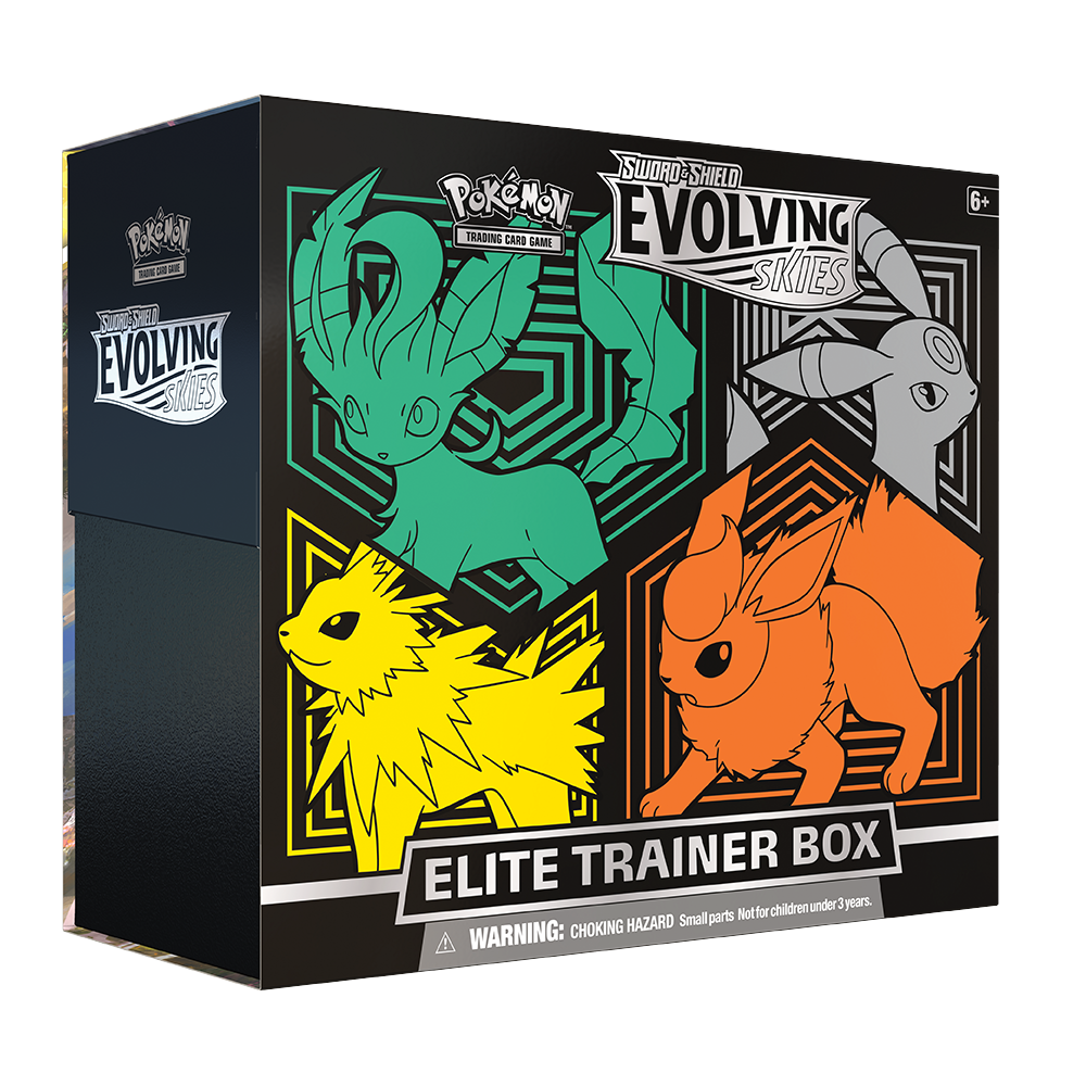 Pokémon TCG: Sword & Shield – Evolving Skies Elite Trainer Box (Leafeon / Umbreon /Jolteon / Flareon)