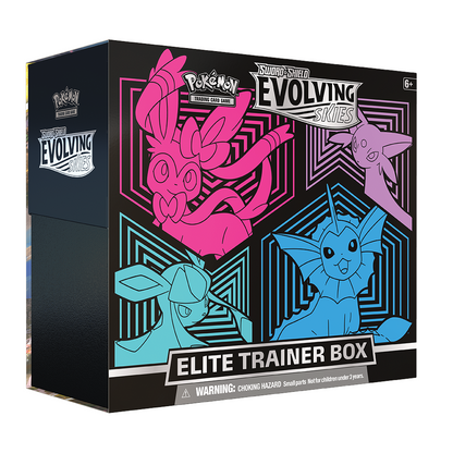 Pokémon TCG: Sword & Shield – Evolving Skies Elite Trainer Box (Sylveon / Espeon / Glaceon / Vaporeon)