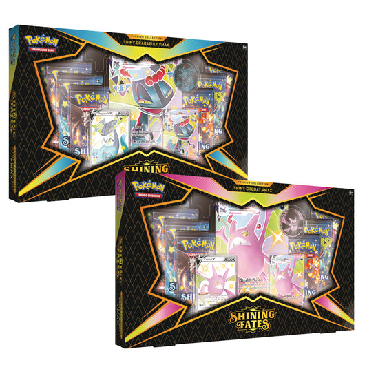 Pokémon TCG: Shining Fates Premium Collection Shiny Crobat VMAX / Shiny Dragapult VMAX Bundle