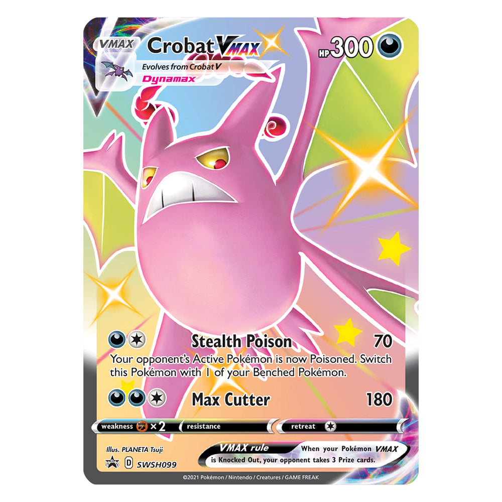 Pokmon TCG: Shining Fates Premium Collection Shiny Crobat VMAX Eclipse Cards Pokmon TCG: Shining Fates Premium Collection Shiny Crobat VMAX Eclipse Cards