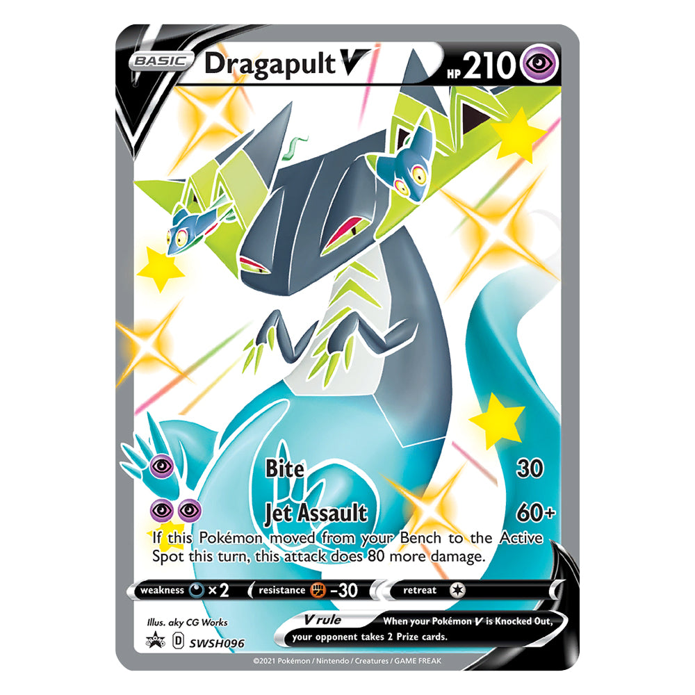 Pokémon TCG Shining Fates Mini Premium Collection Shiny Dragapult V Card