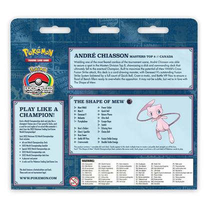 Pokémon TCG: 2022 World Championships Deck – The Shape of Mew (André Chiasson) - Back