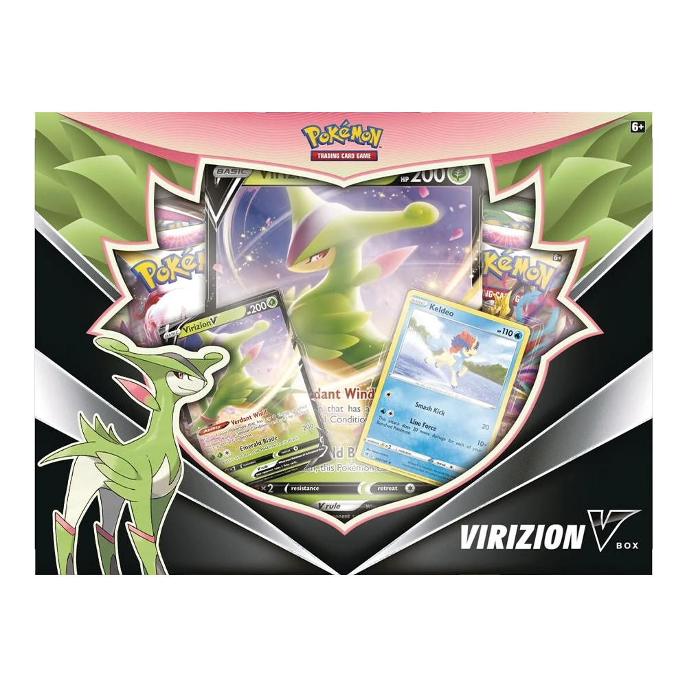 Pokémon TCG: Virizion V Collection Box Front