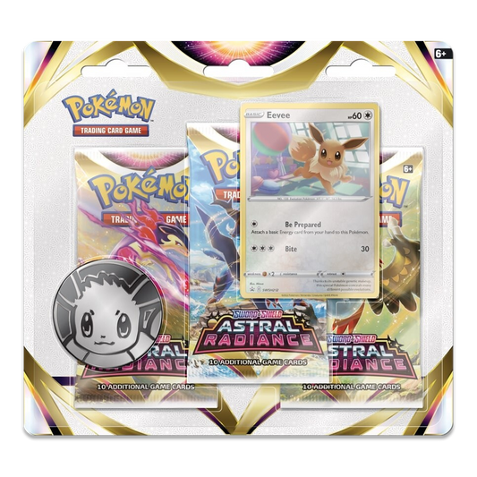 Pokémon TCG: Sword & Shield – Astral Radiance 3-Pack Booster Display - Eevee