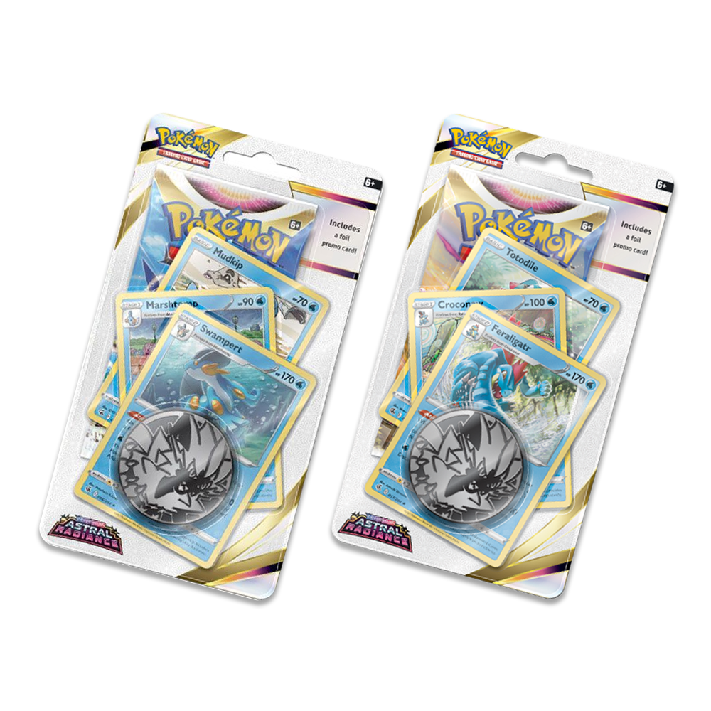 Pokémon TCG: Sword & Shield – Astral Radiance Premium Checklane Blister - Feraligatr & Swampert Bundle