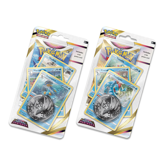Pokémon TCG: Sword & Shield – Astral Radiance Premium Checklane Blister - Feraligatr & Swampert Bundle
