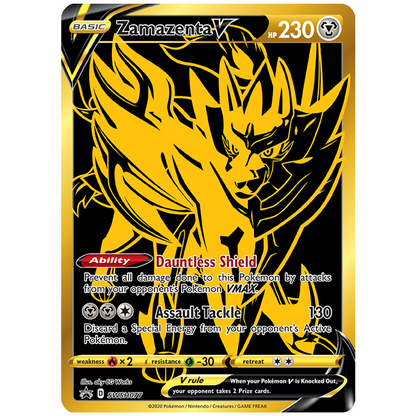 Pokémon TCG: Sword & Shield Elite Trainer Box Plus Zacian Gold Card