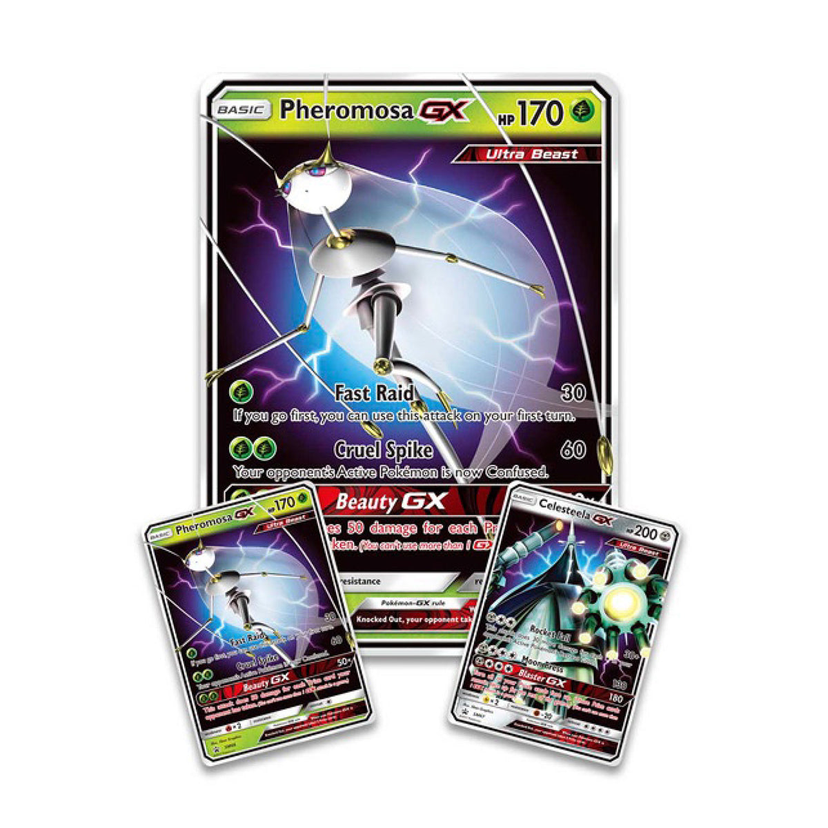 Pokémon TCG: Ultra Beast GX Premium Collection – Pheromosa-GX- Eclipse Cards