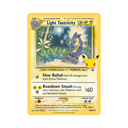 Pokémon TCG: Celebrations Collector Chest Light Toxtricity