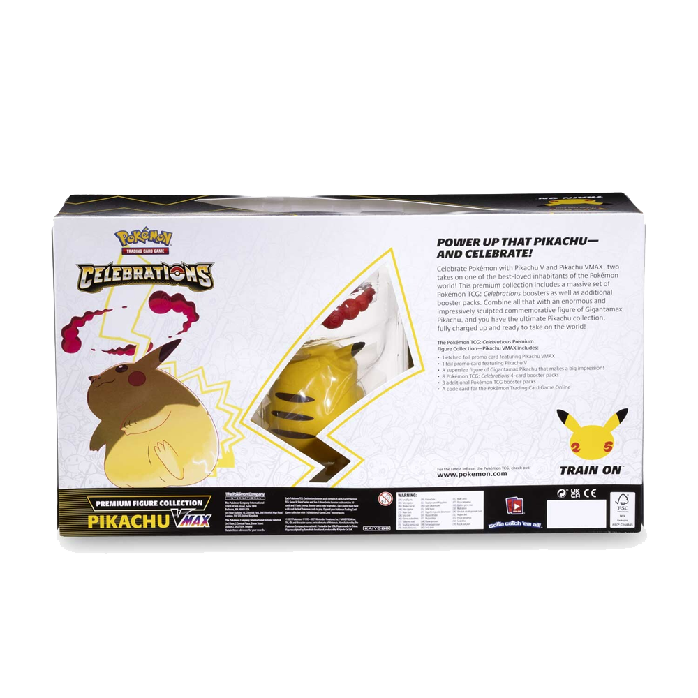 Pokémon TCG: Celebrations Premium Figure Collection – Pikachu VMAX Back