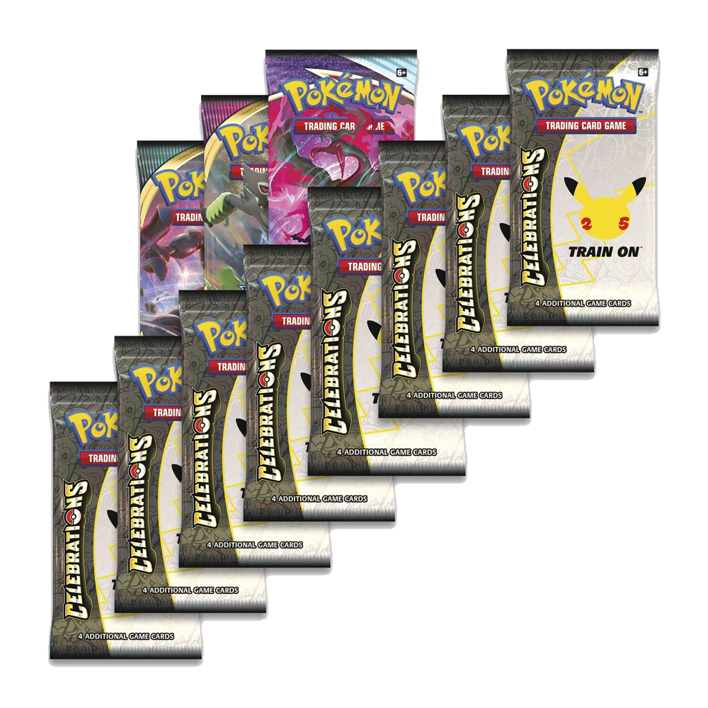 Pokémon TCG: Celebrations Premium Figure Collection – Pikachu VMAX - Booster Packs