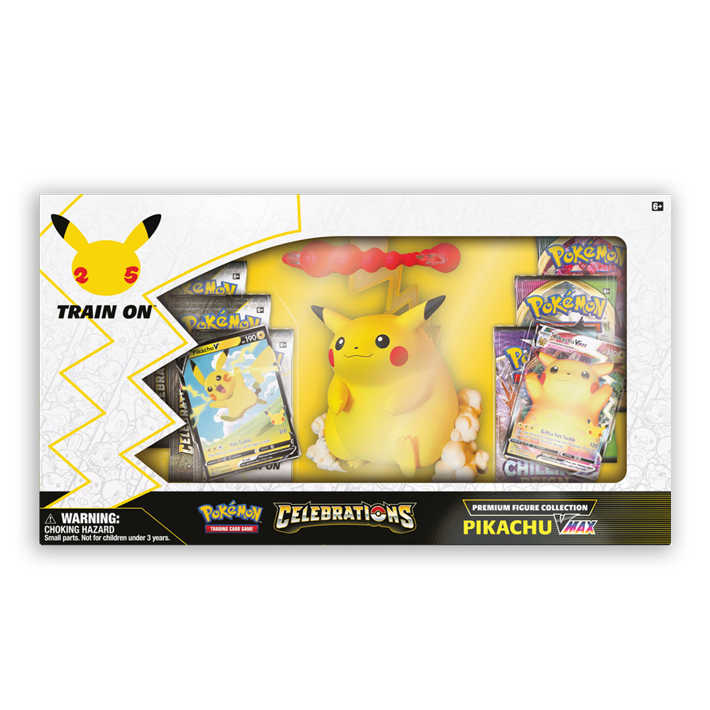 Pokémon TCG: Celebrations Premium Figure Collection – Pikachu VMAX Front